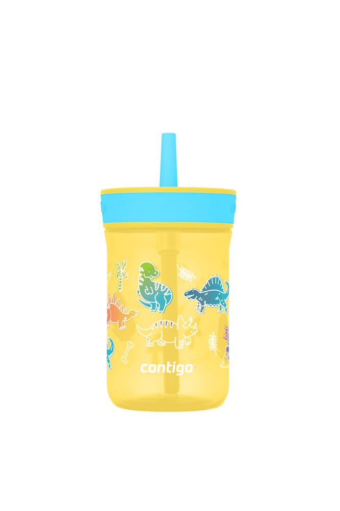 Kids’ Leighton Straw Tumbler with Spill-Proof Leak-Proof Lid, 14oz T9