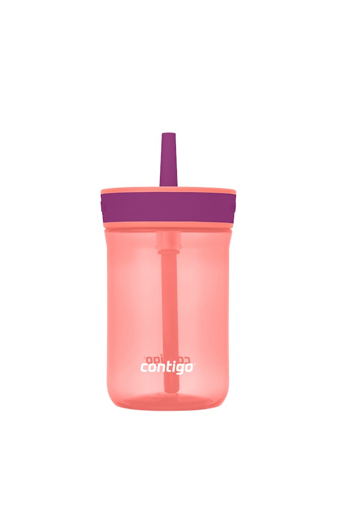 Kids’ Leighton Straw Tumbler with Spill-Proof Leak-Proof Lid, 14oz T9