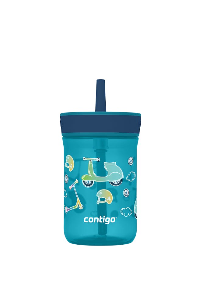 Kids’ Leighton Straw Tumbler with Spill-Proof Leak-Proof Lid, 14oz T9