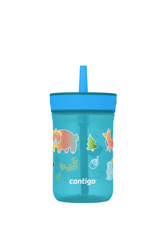 Kids’ Leighton Straw Tumbler with Spill-Proof Leak-Proof Lid, 14oz T9